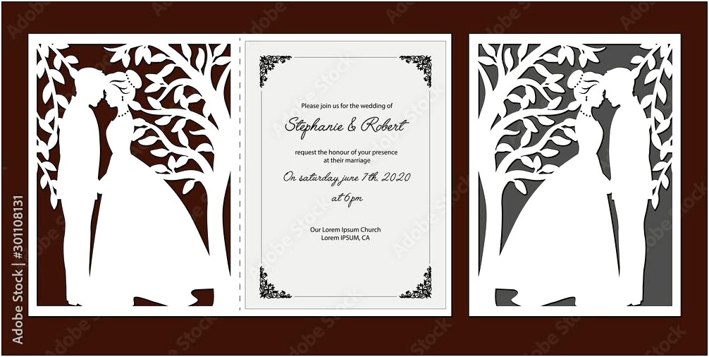 About Bride And Groom In Wedding Invitation