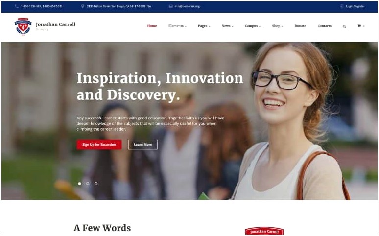 Academics Education Html Template Free Download
