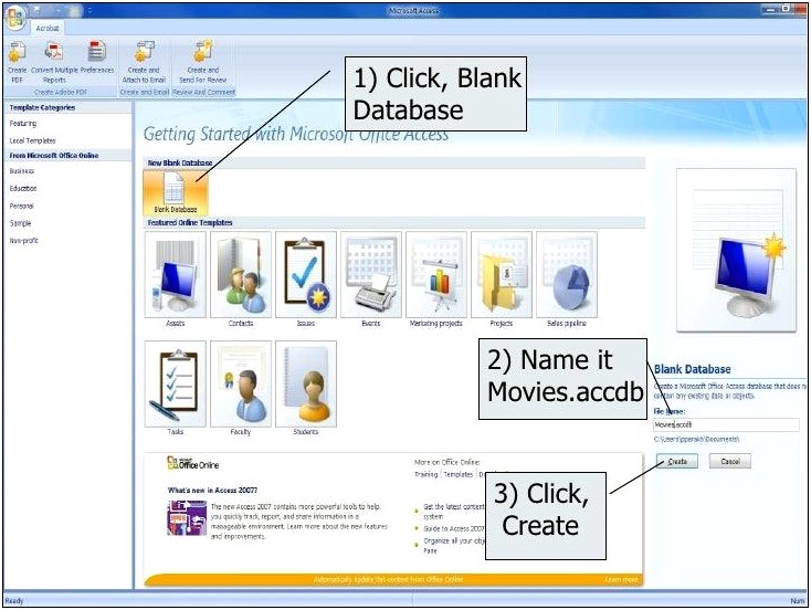 Access 2007 Movie Database Template Free Download