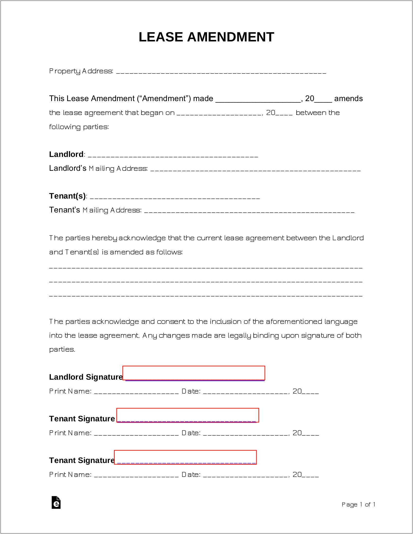 Addendum To Contract To Add Name Template Free