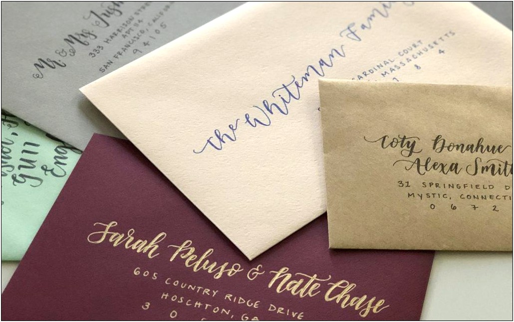 Address Etiquette For Wedding Invitations Envelope