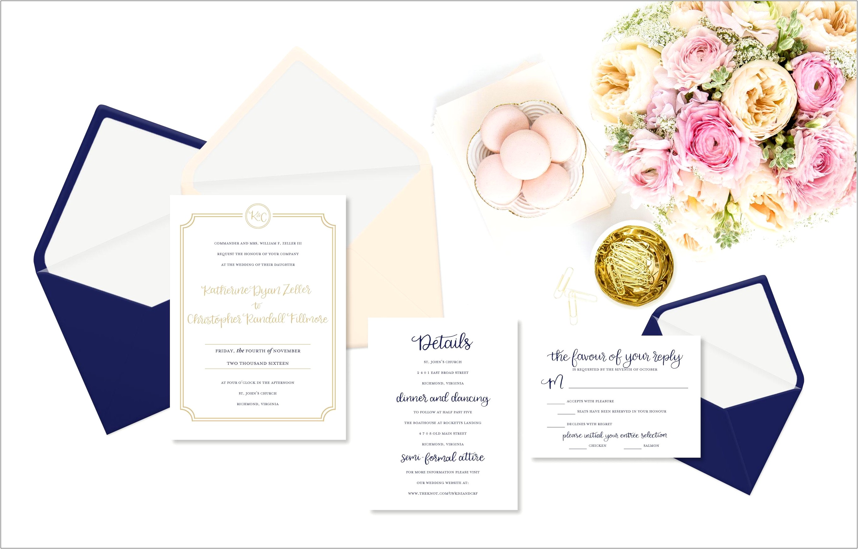 Addressing Wedding Invitations No Inner Envelope