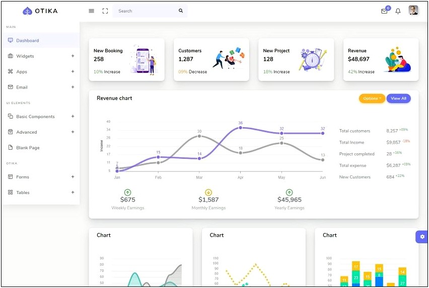 Admin Dashboard Bootstrap Template Free Download