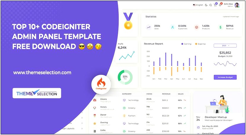 Admin Dashboard Template Free Download Php