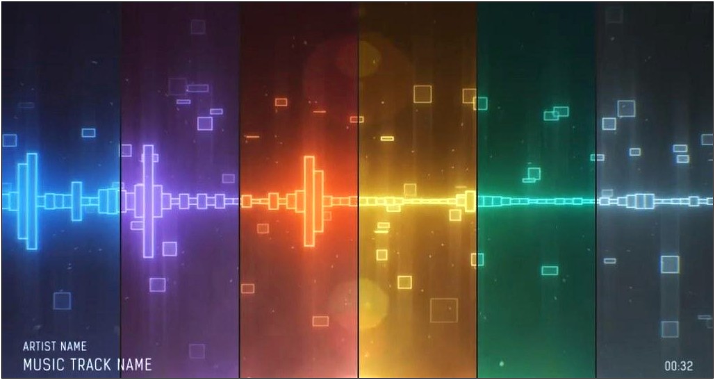 Adobe After Effects Audio Spectrum Template Free