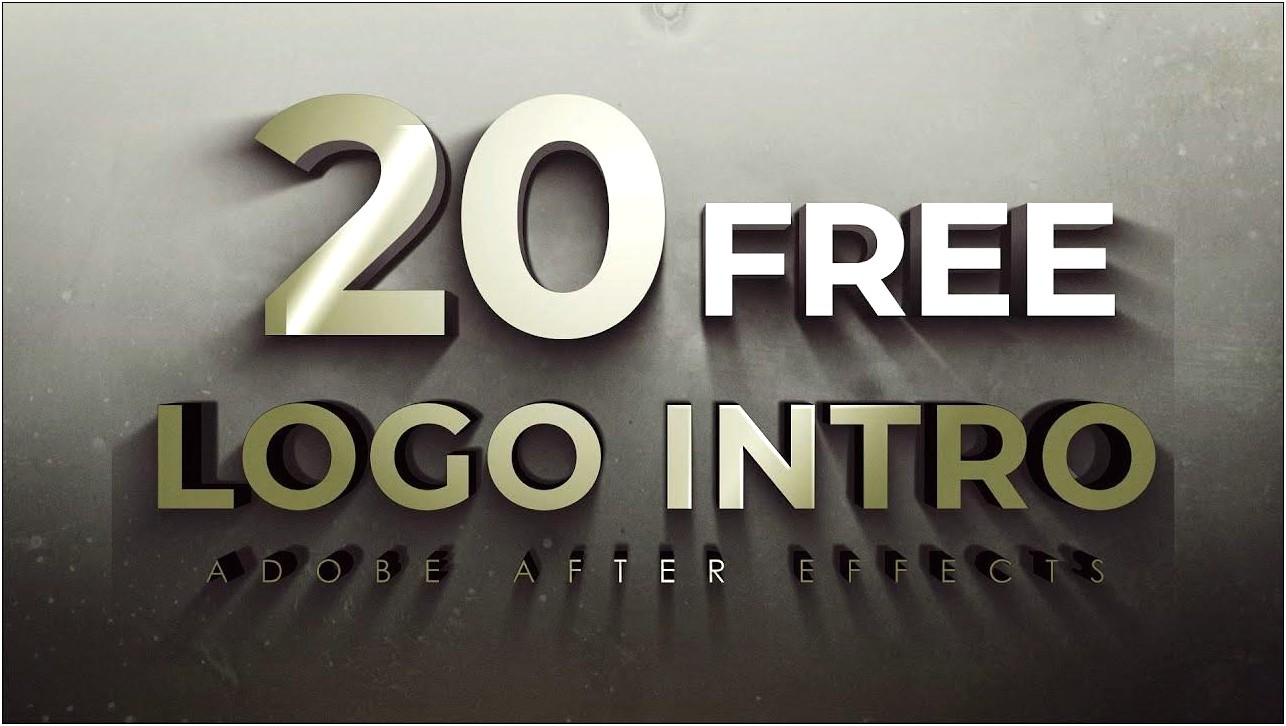 Adobe After Effects Free Logo Templates