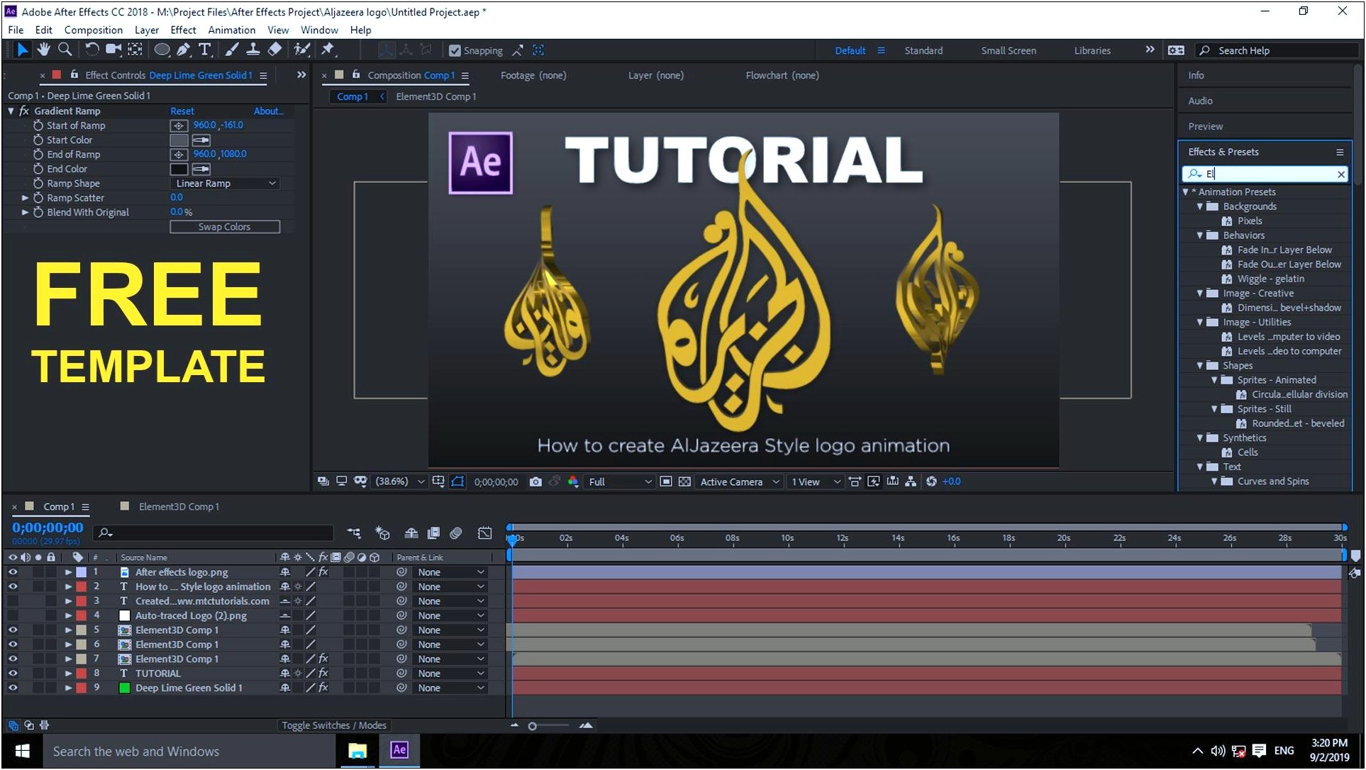 Adobe After Effects Free Templates Logo