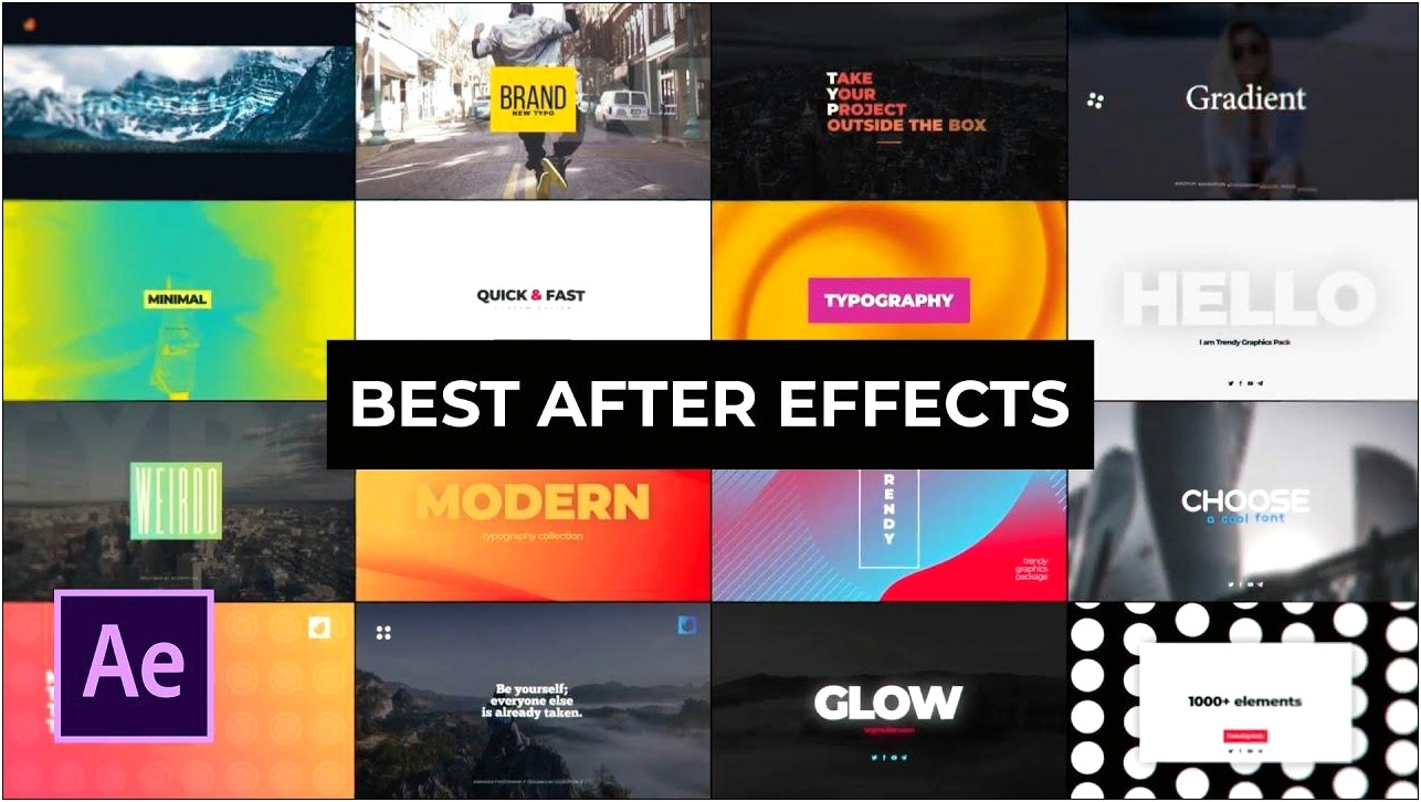 Adobe After Effects Photo Templates Free Download