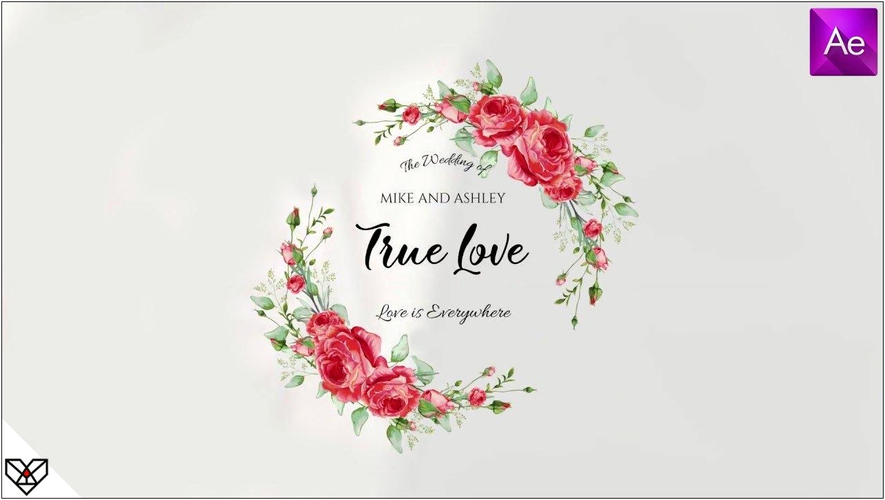 Adobe After Effects Wedding Title Templates Free Download