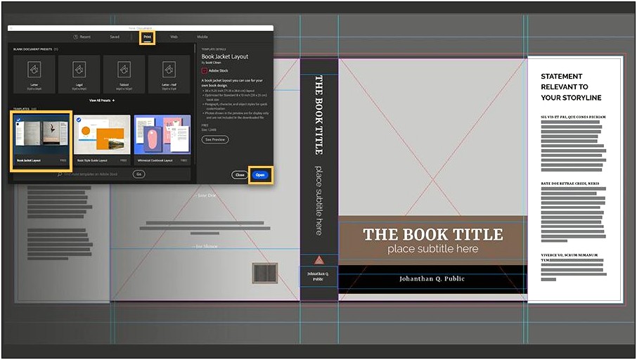 Adobe Illustrator A5 Booklet Template Free