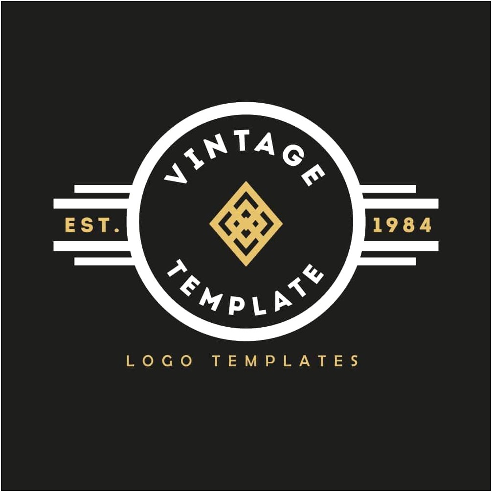 Adobe Illustrator Vintage Logo Templates Free