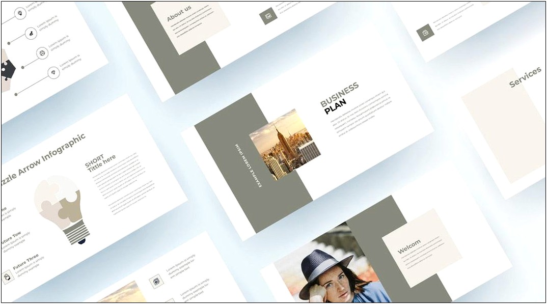 Adobe In Design Free Business Plan Template