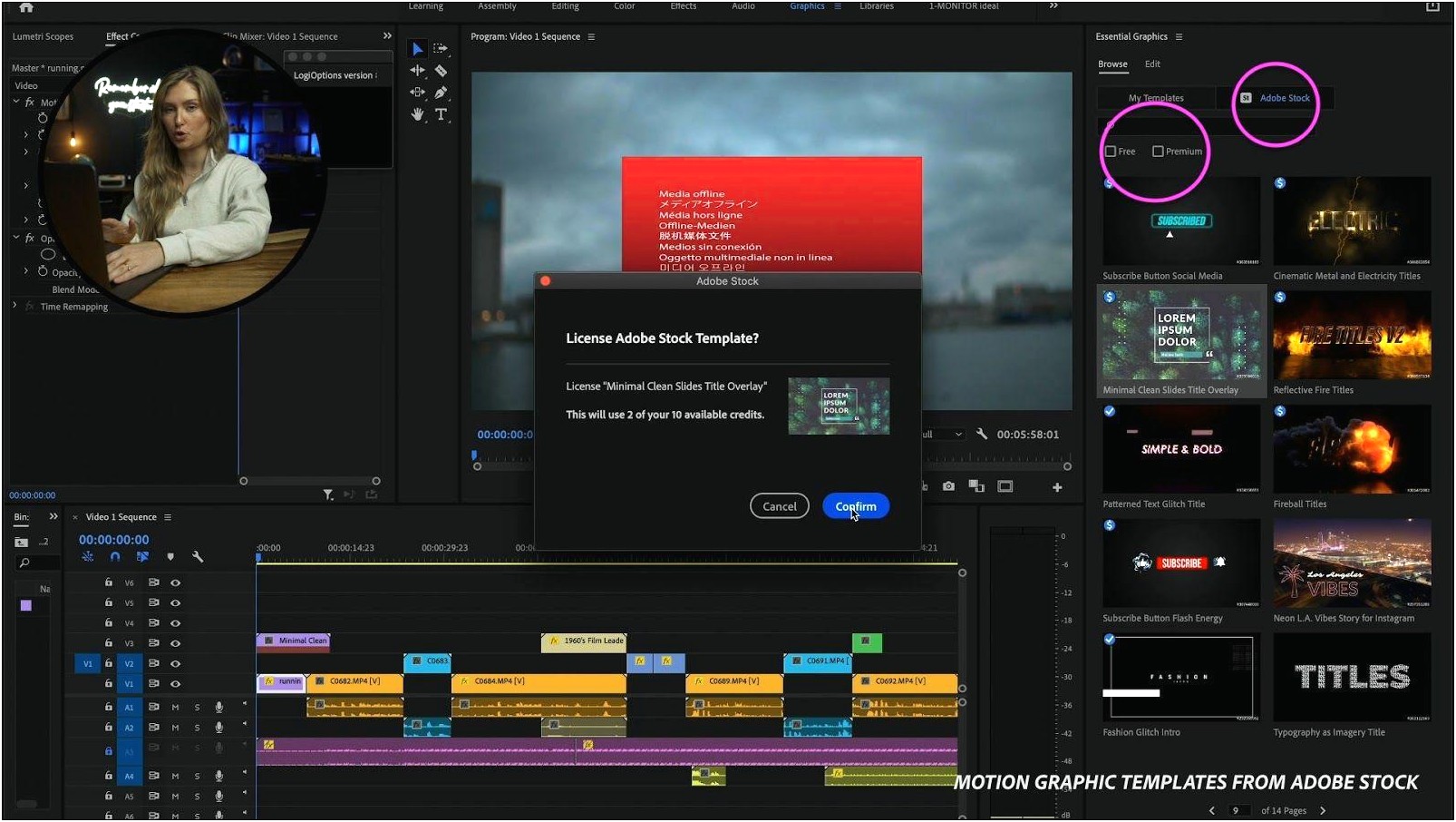 Adobe Premiere Free Motion Graphics Templates