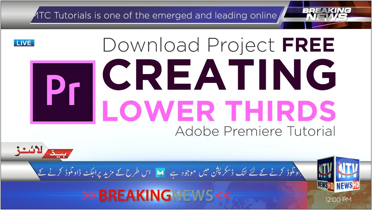Adobe Premiere Pro Lower Third Templates Free