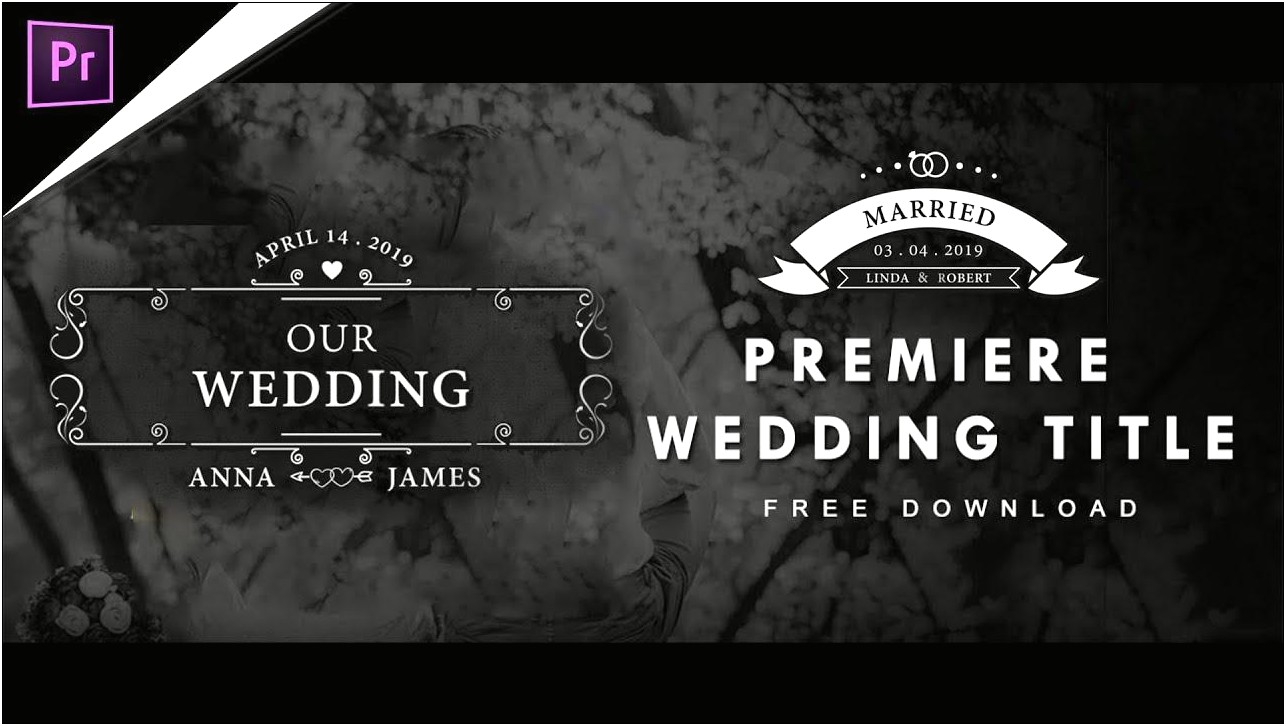 Adobe Premiere Pro Wedding Title Templates Free Download