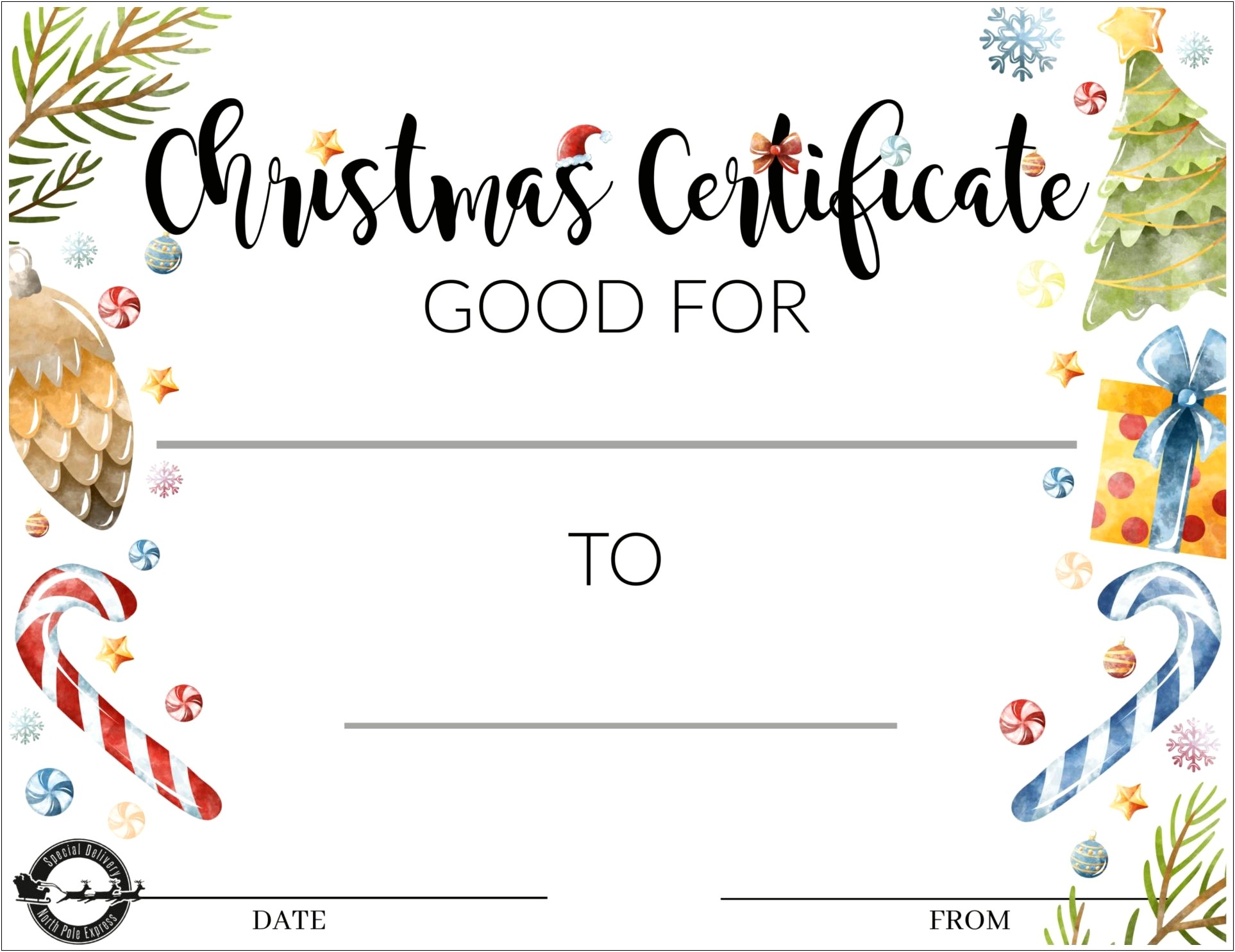 Adult Birthday Gift Certificate Template Free