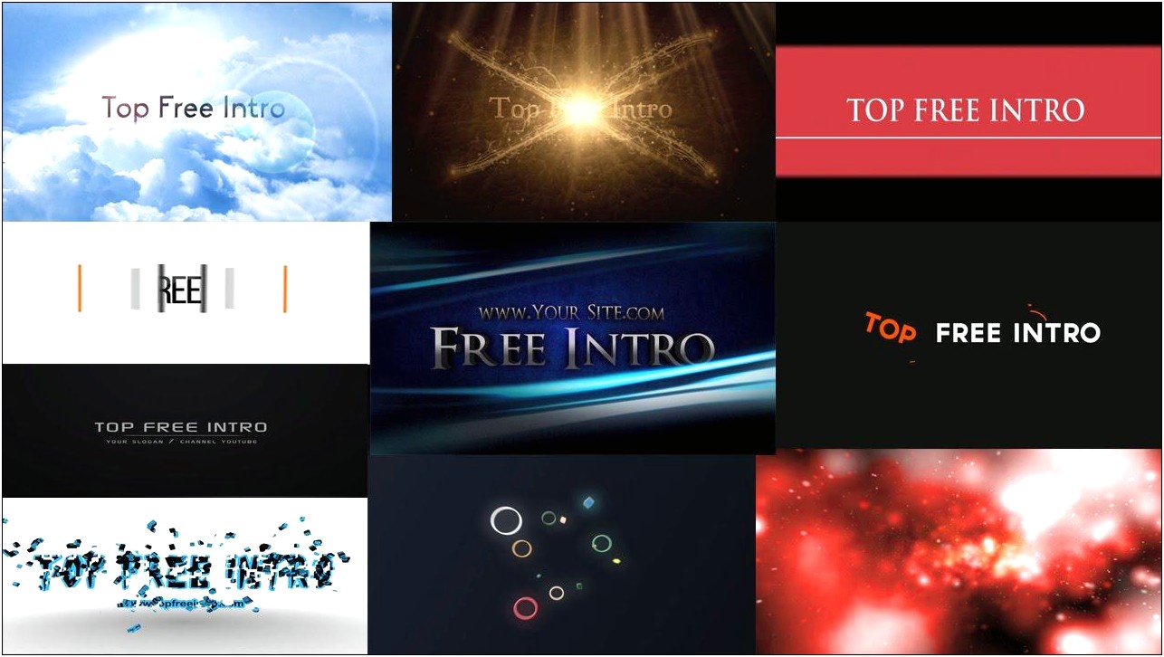 After Effect Cs4 Intro Template Free Download