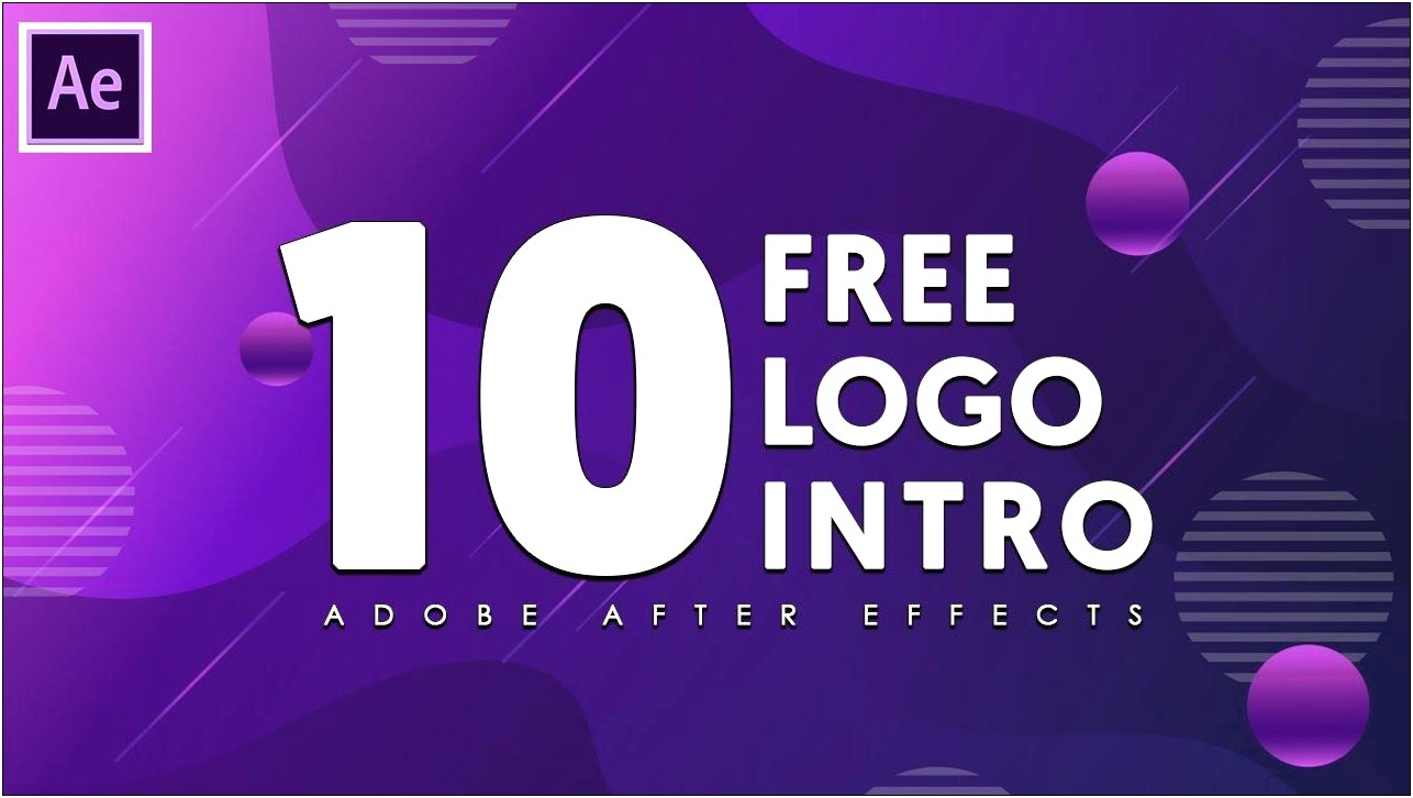 After Effect Logo Intro Templates Free Download