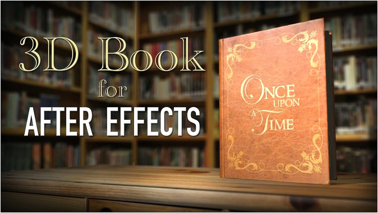 After Effects 3d Book Template Free Download