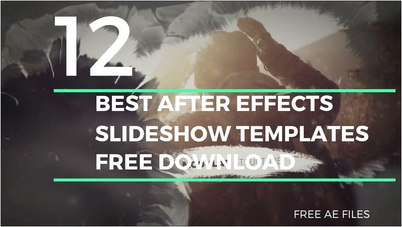 After Effects 3d Slideshow Template Free
