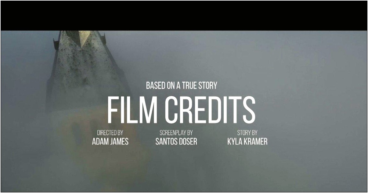 After Effects Credits Template Free Download