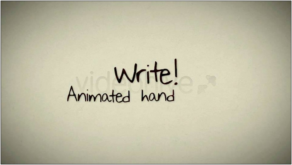After Effects Handwriting Template Free Download
