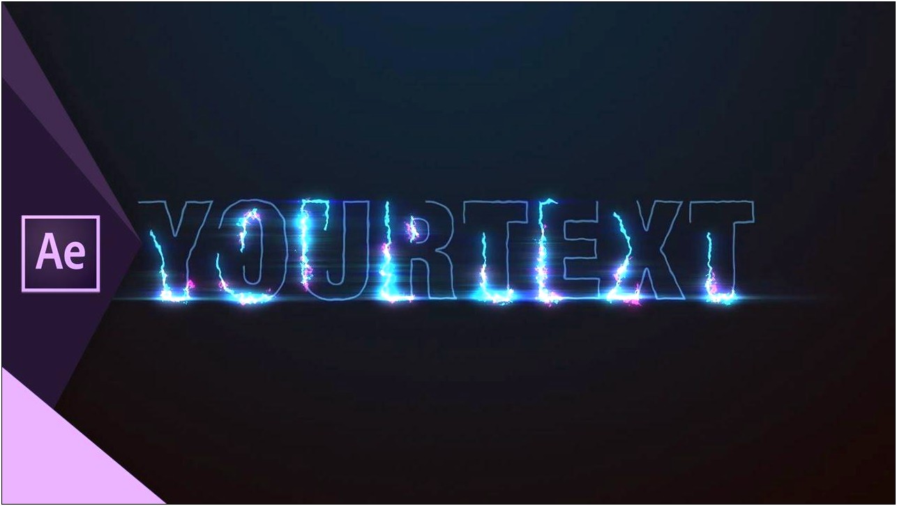 After Effects Smoke Text Template Free