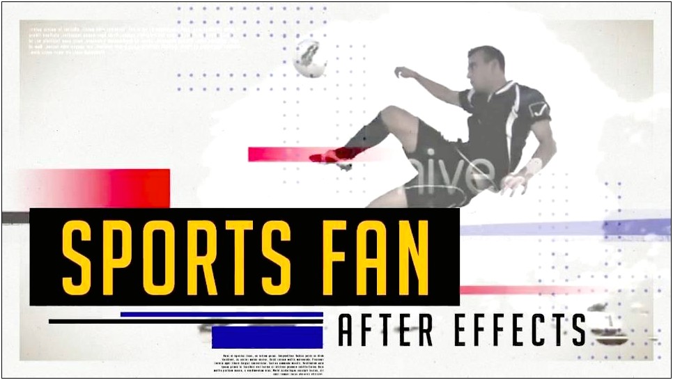 After Effects Sports Player Template Free