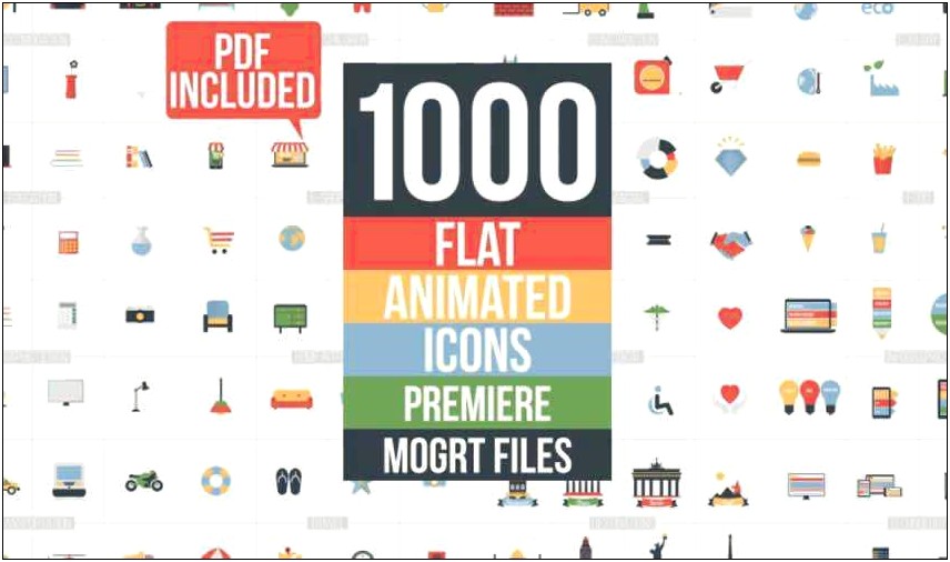 After Effects Template Animated Icons 1000+ Free