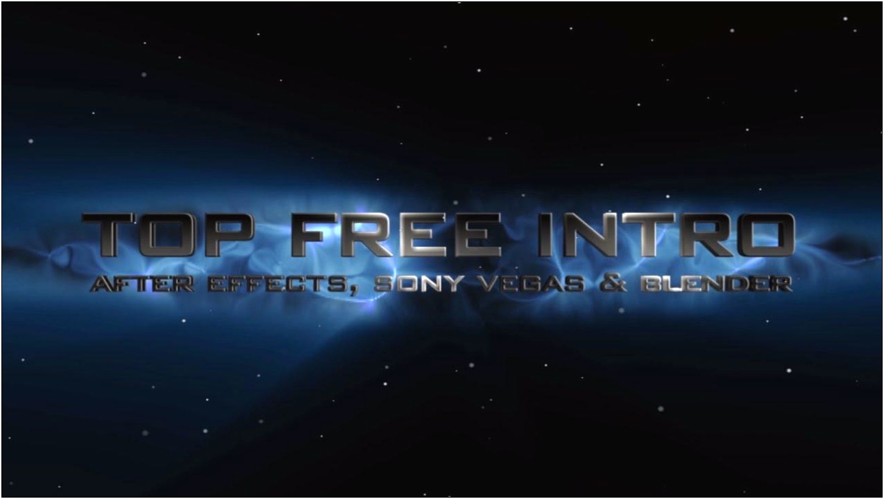 After Effects Template Free Download Intro