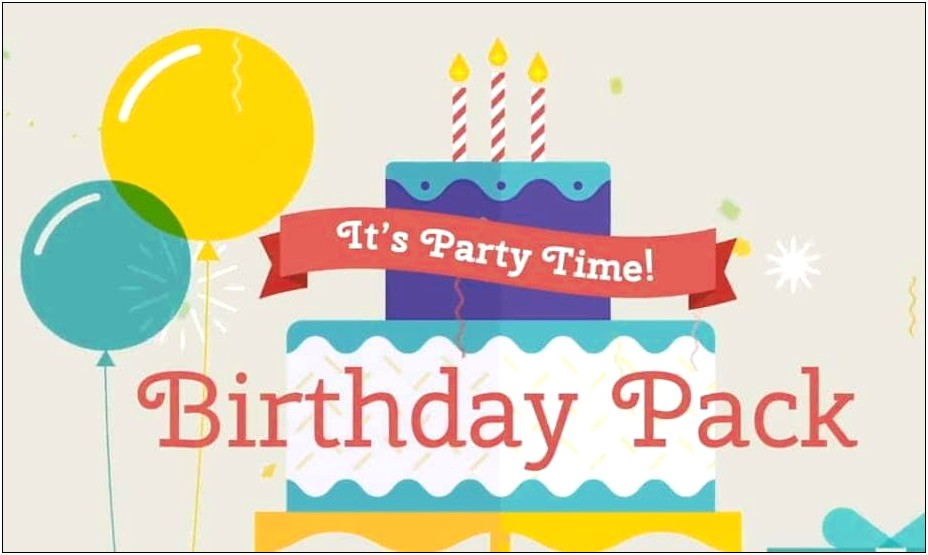After Effects Template Free Happy Birthday Slideshow