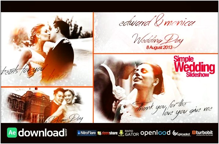 After Effects Wedding Intro Template Free Download