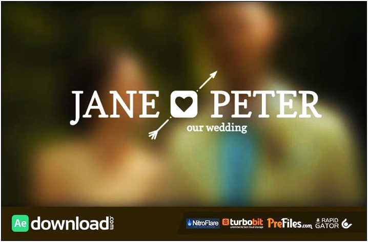 After Effects Wedding Templates Download Free