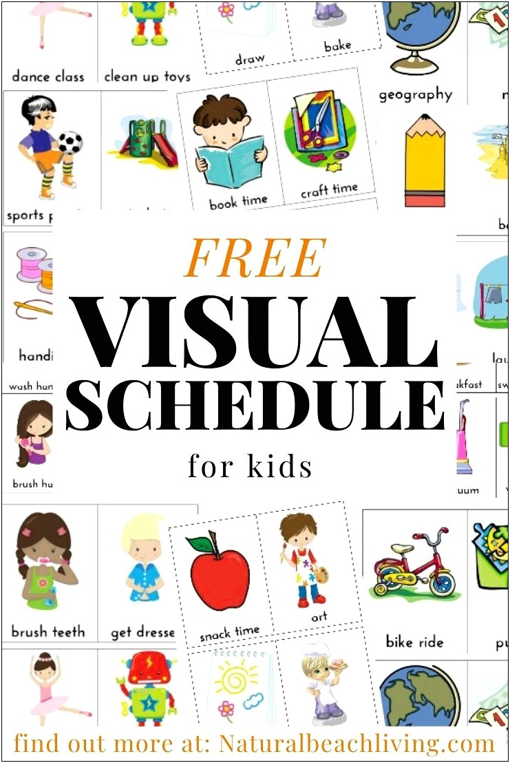 After School Program Free Schedule Template For Kinder