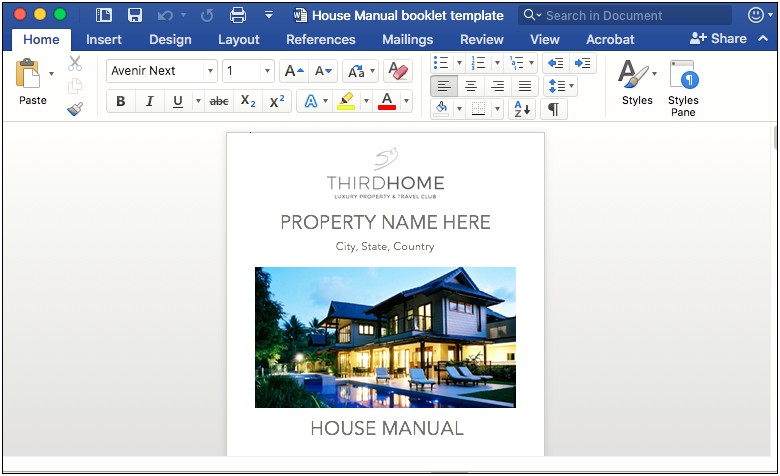 Airbnb House Manual Template Word Free