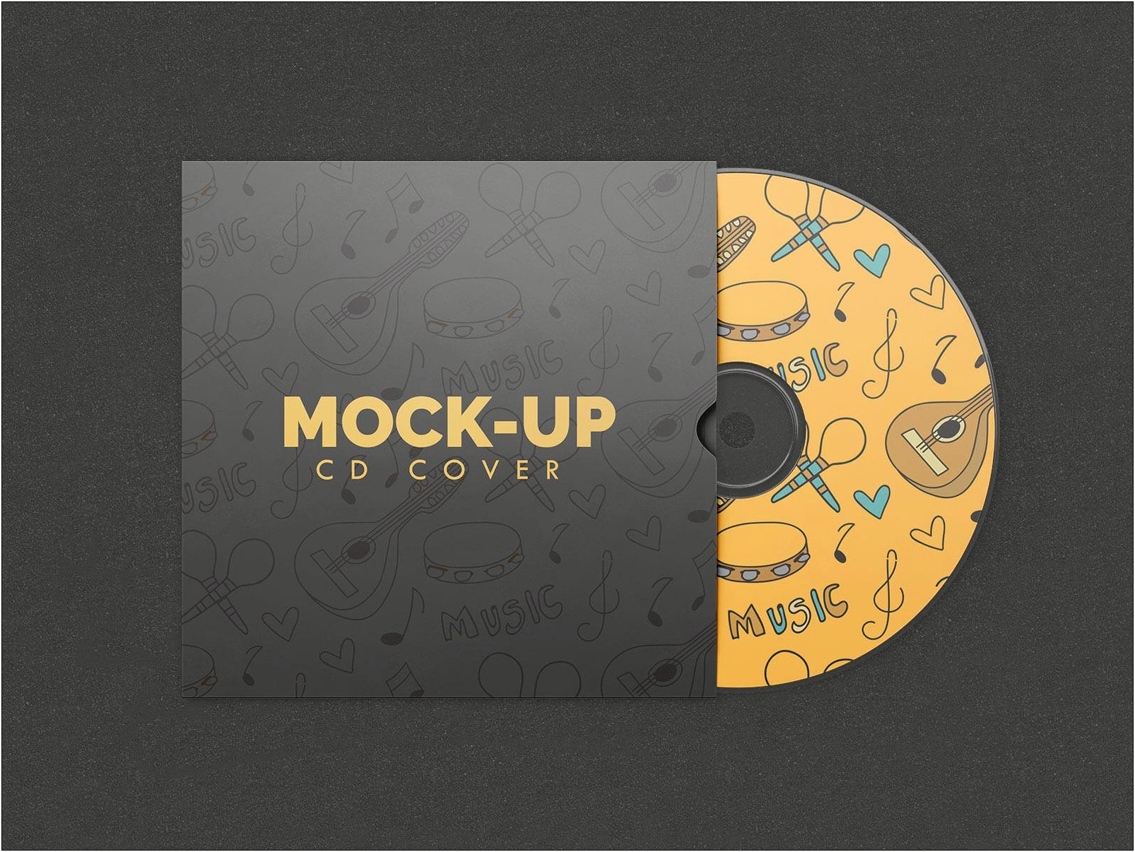 Album Cover Mockup Template Psd Free