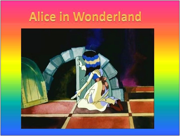 Alice In Wonderland Powerpoint Template Free
