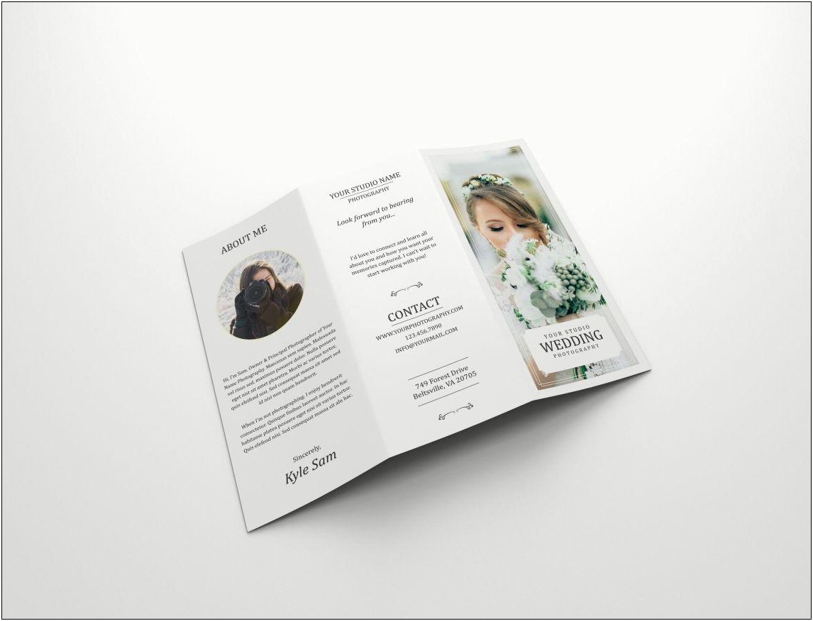 All About Me Brochure Free Template