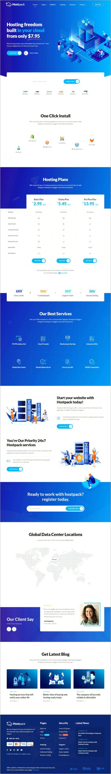 Altis Professional Hosting Html Template Free Download
