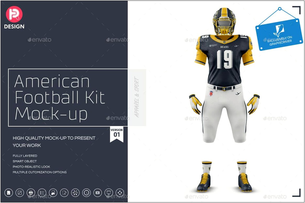 American Football Jersey Template Psd Free Download