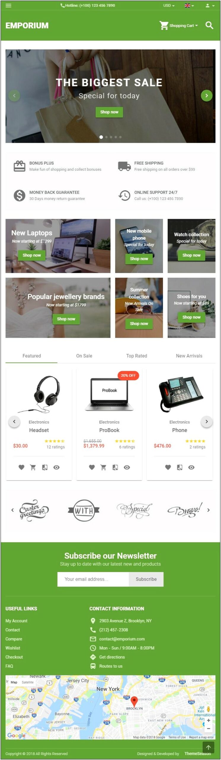 Angular 8 Ecommerce Template Free Download