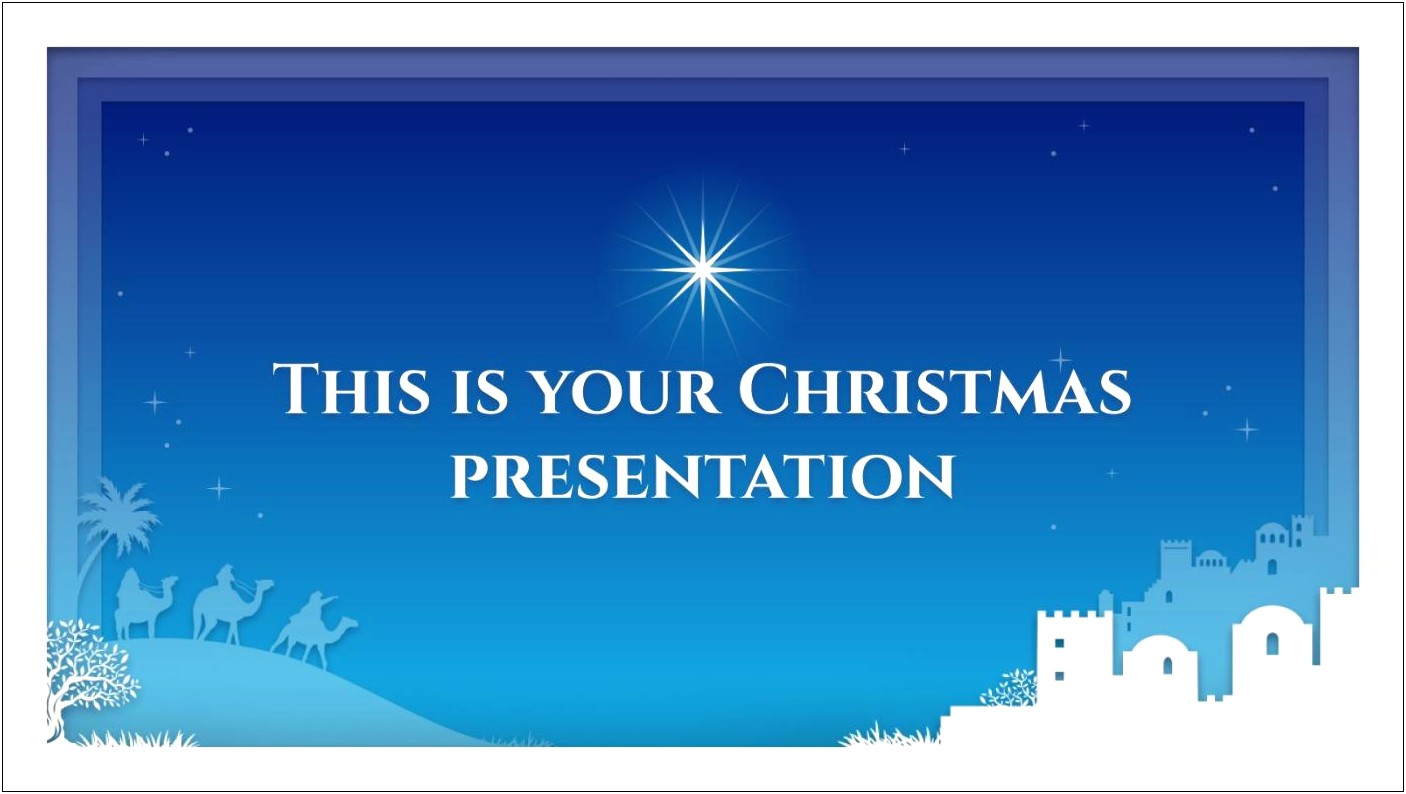 Animated Christmas Themed Powerpoint Templates Free