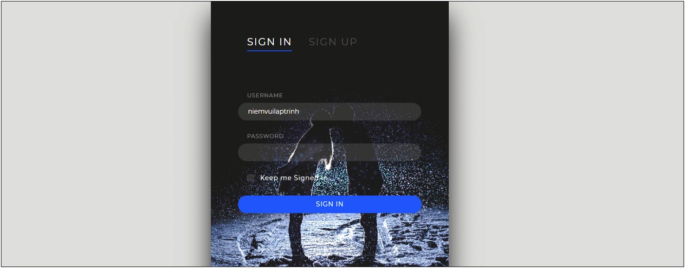 Animated Login Form Template Free Download