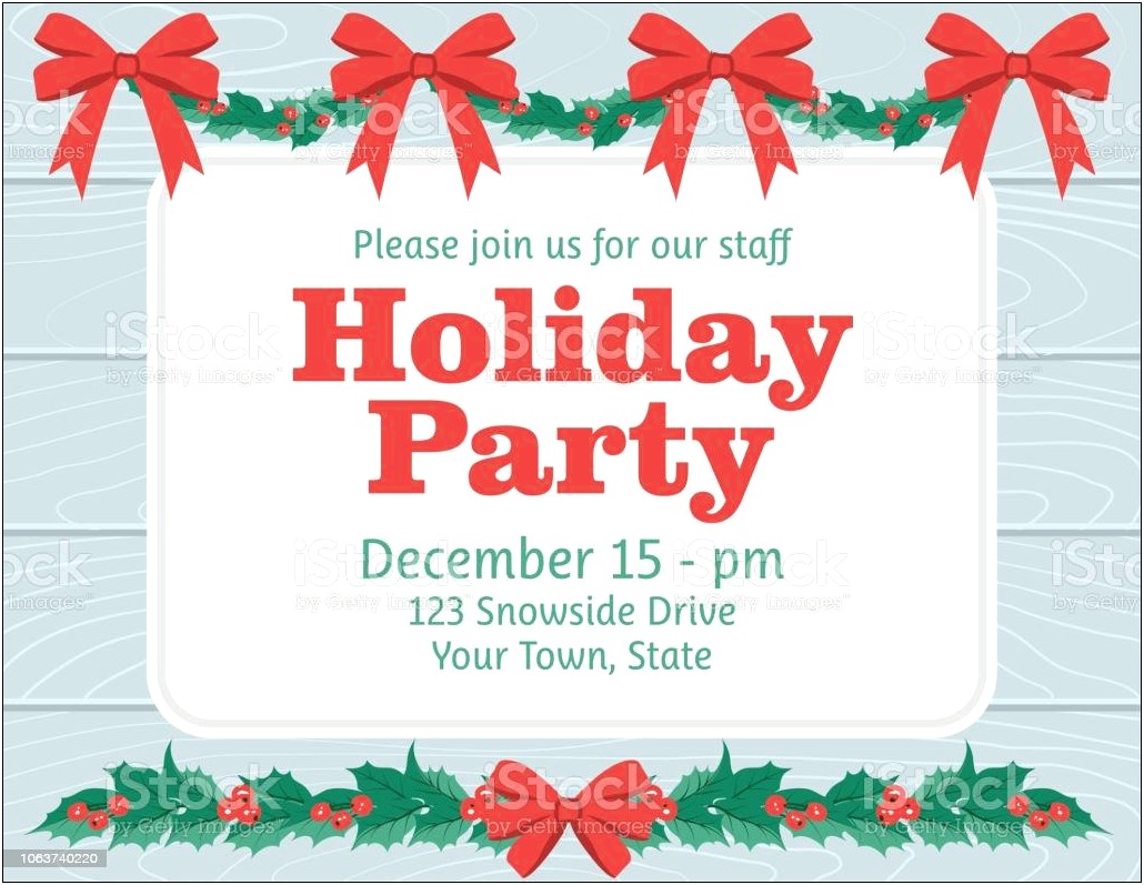 Annual Party Invitation Templates Free Download