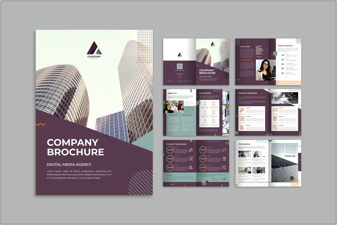 Annual Report Brochure Indesign Template Free
