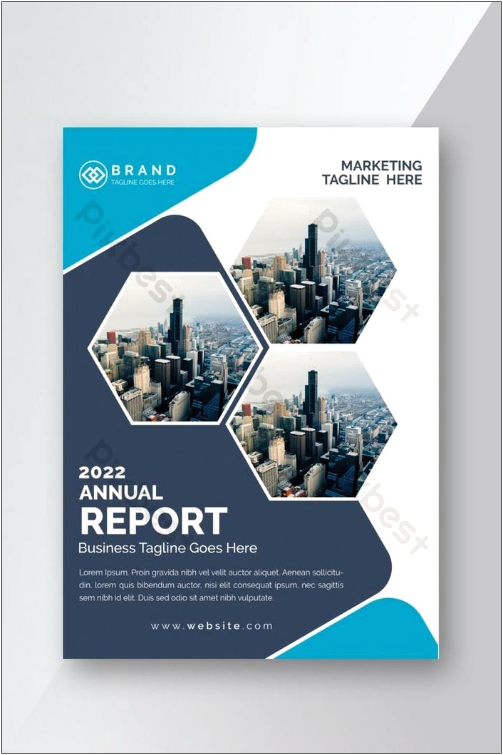Annual Report Cover Design Template Free