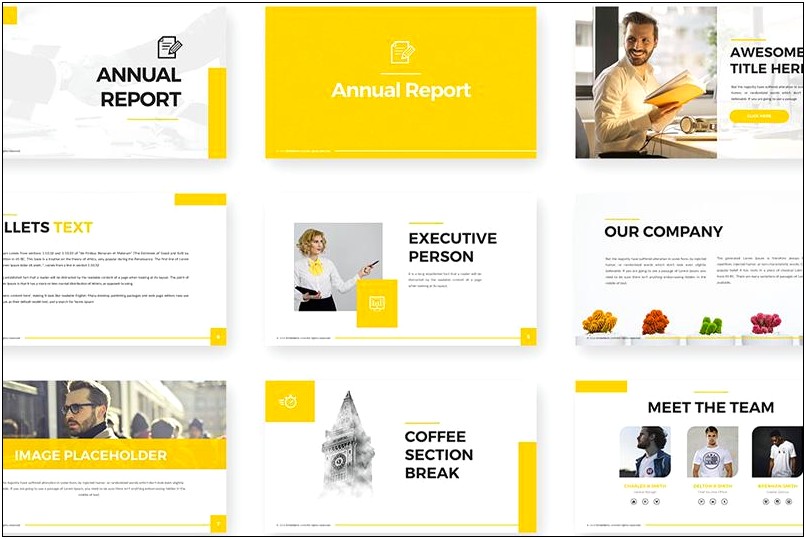 Annual Report Ppt Template Free Download