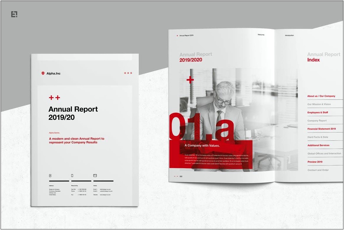 Annual Report Template Indesign Free Download Psd