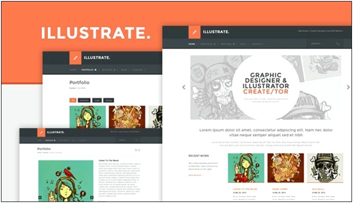 Artist Single Page Web Template Free Responsive