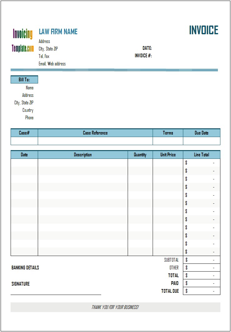 Attorney Time Billing Spreadsheet Template Free